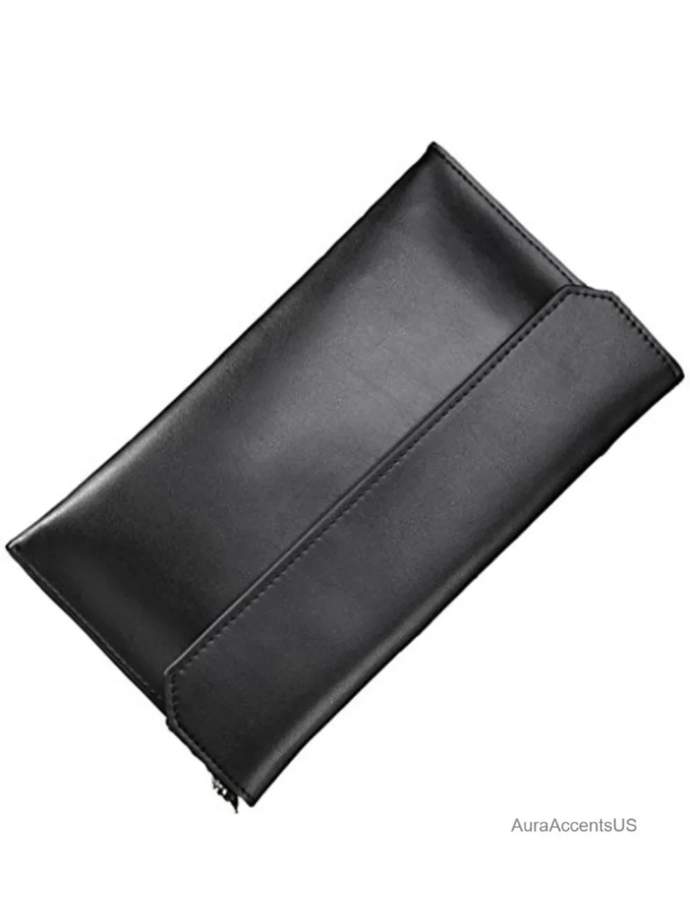 Leather Envelope Wristlet Clutch Evening Shoulder Bag with Chain